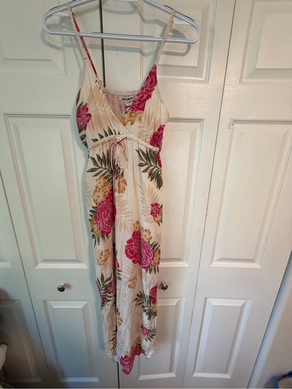 Billabong Pink & Cream Floral Maxi Dress